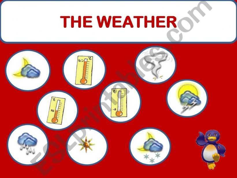 THE WEATHER GAME powerpoint