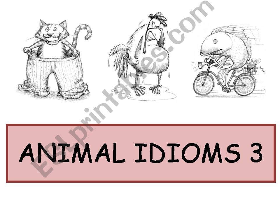 Animal Idioms 3 powerpoint