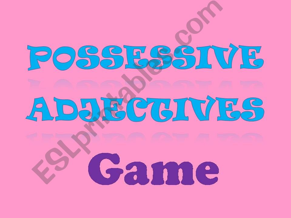 Quiz Possesive Adjective powerpoint