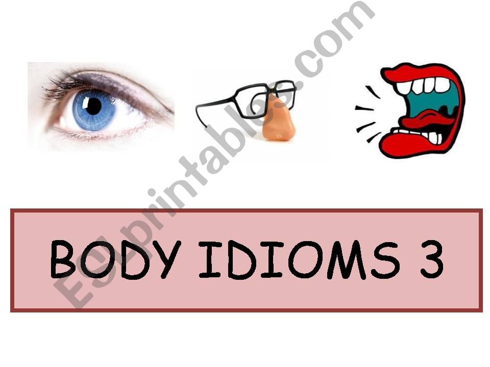 Body Idioms 3 powerpoint