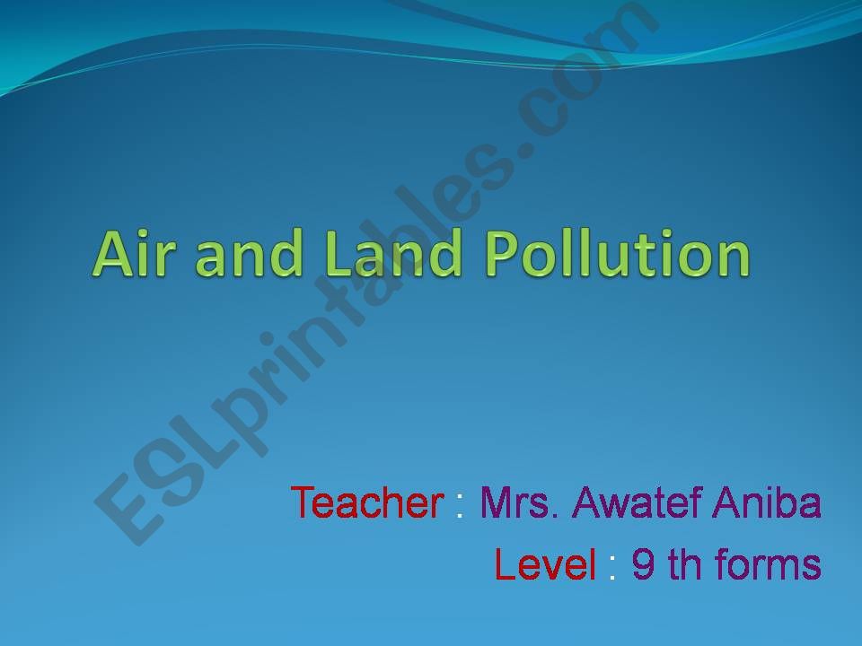 pollution powerpoint