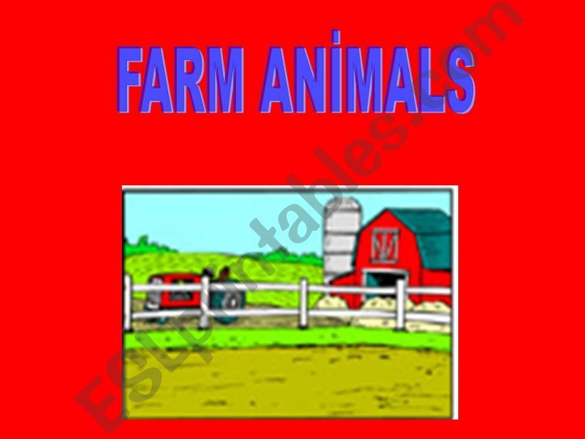 farm animals powerpoint