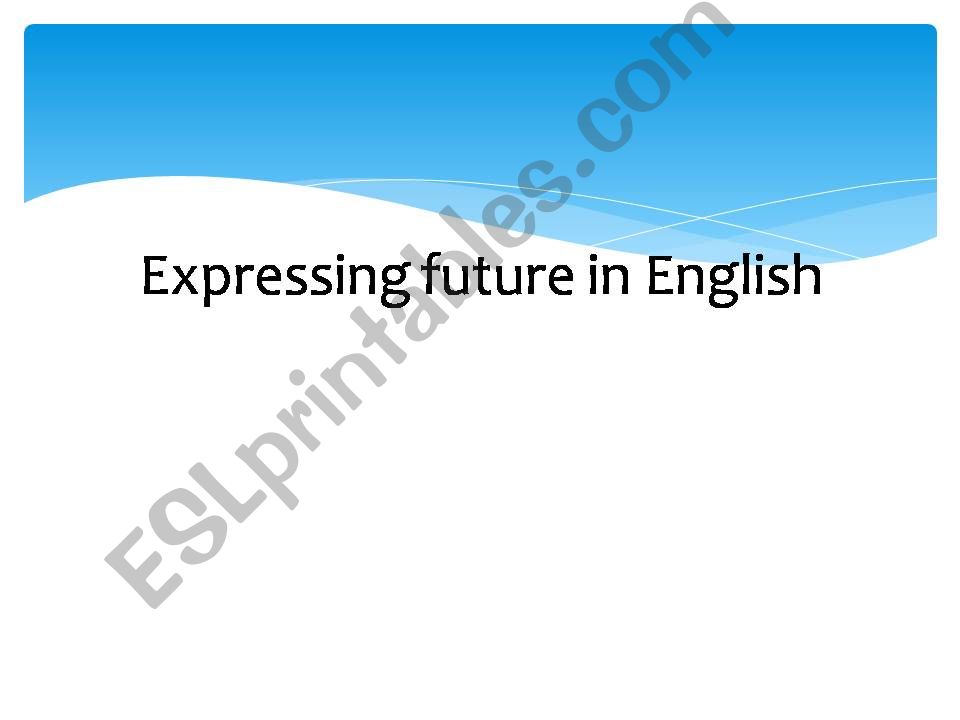 Future tenses powerpoint