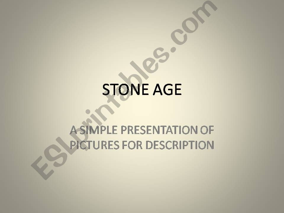 Stone Age powerpoint
