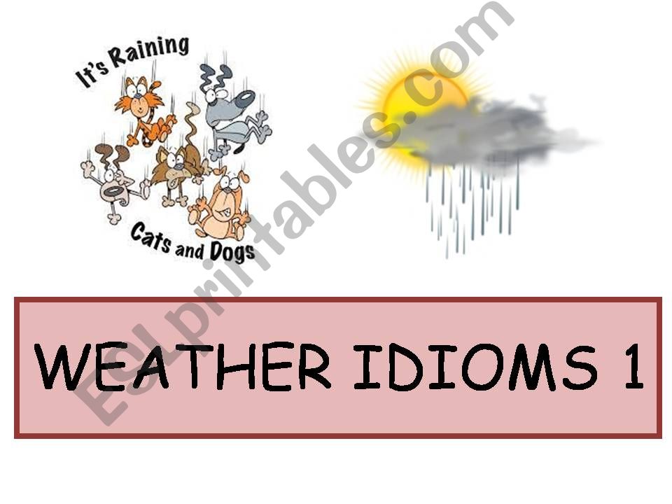 Weather Idioms 1 powerpoint