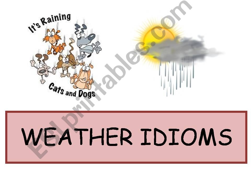 Weather Idioms 3 powerpoint