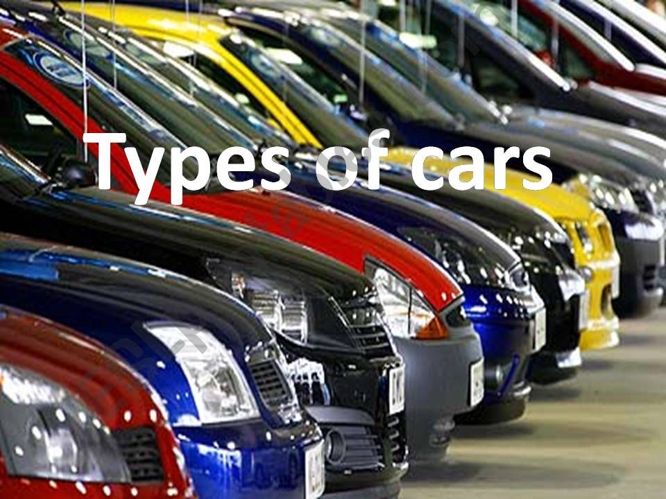 Types of cars  powerpoint