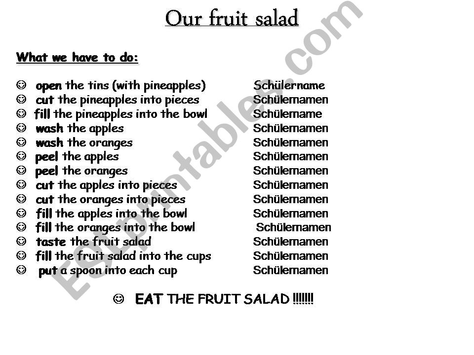 fruits powerpoint