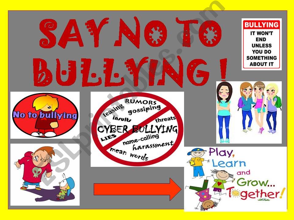 Say no to bullying with practice of should shouldnt