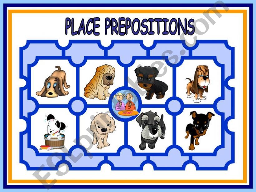 WHERE ARE THE DOGS?  - PLACE PREPOSITIONS GAME