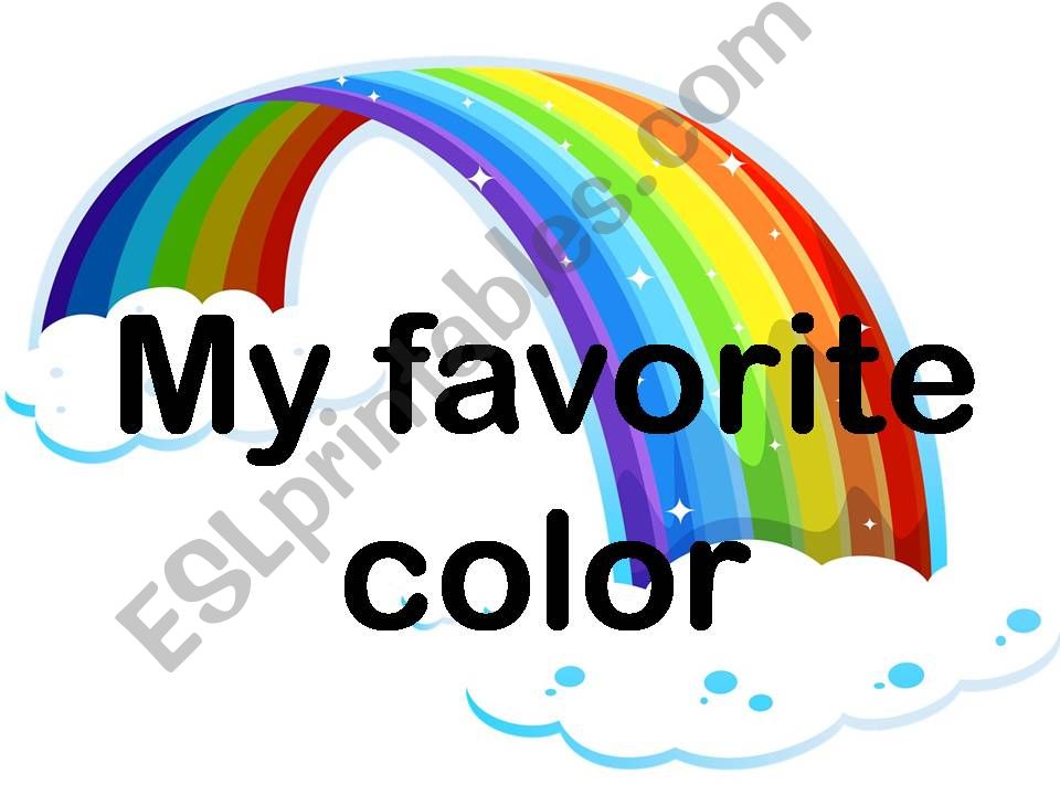 My favorite color powerpoint