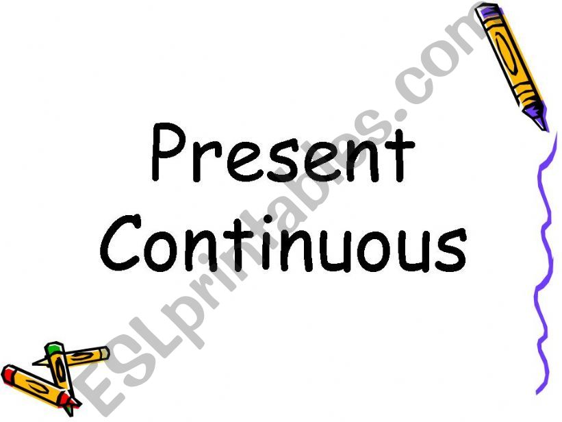 Present Continuous Presentation