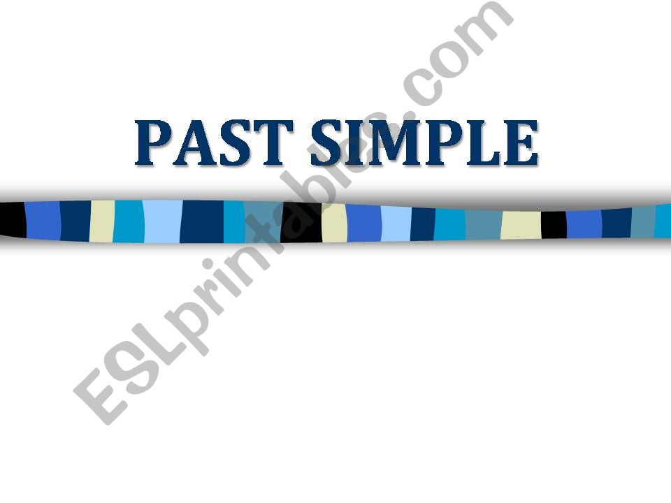 Past Simple Exercises powerpoint