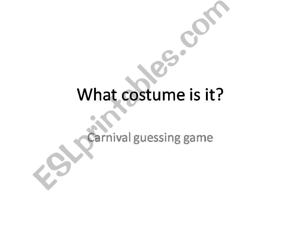 Carnival Guessing Game powerpoint