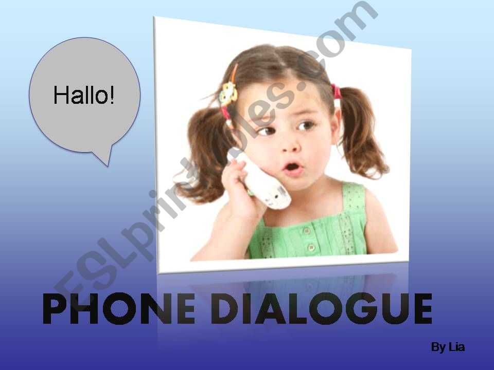 PHONE CONVERSATION  powerpoint