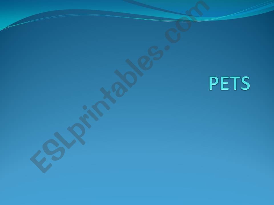 Pets  powerpoint