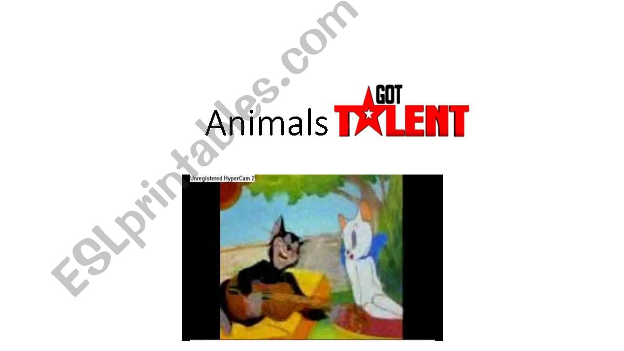 Animals have got talents powerpoint