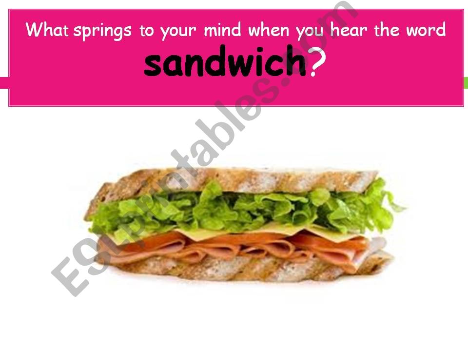 Sandwich Invention powerpoint