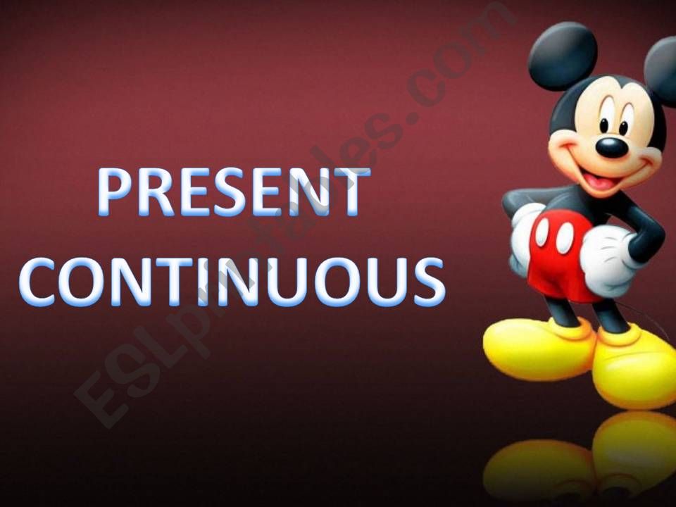 Present continuous  powerpoint