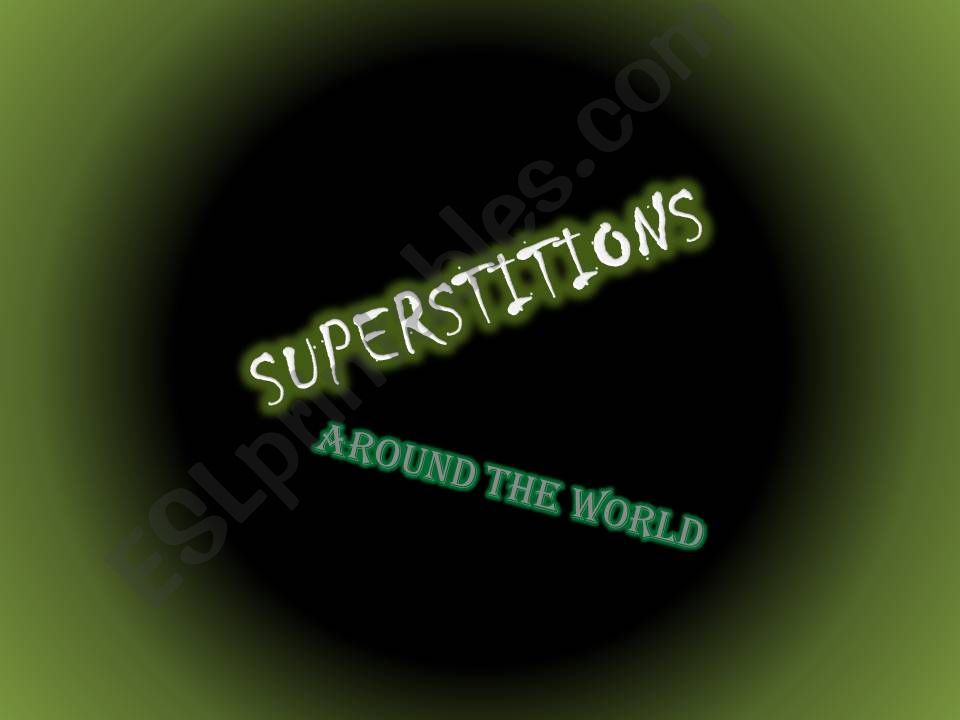 superstitions powerpoint
