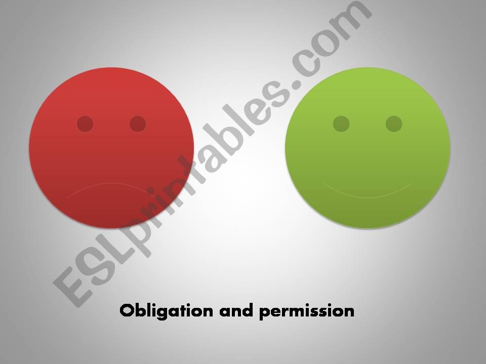 Modals of obligation&permission