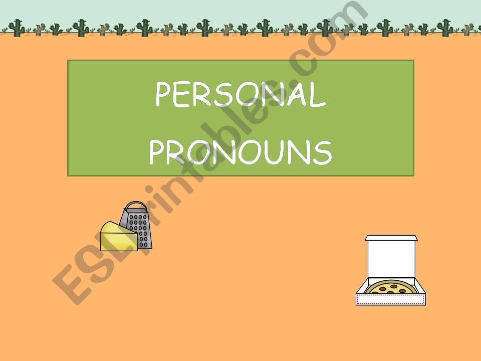 Personal pronouns powerpoint