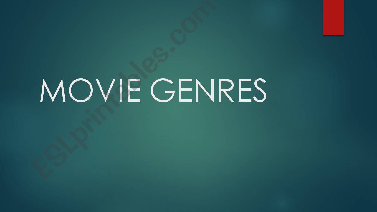movie genres powerpoint