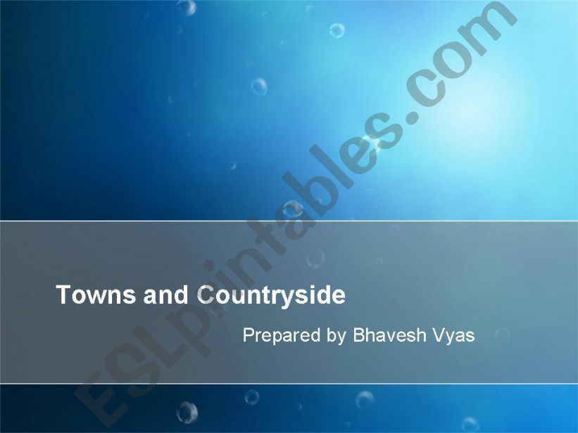 town and countryside powerpoint