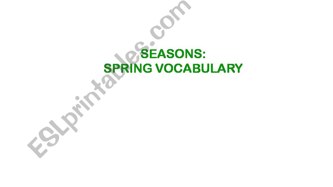 SPRING powerpoint