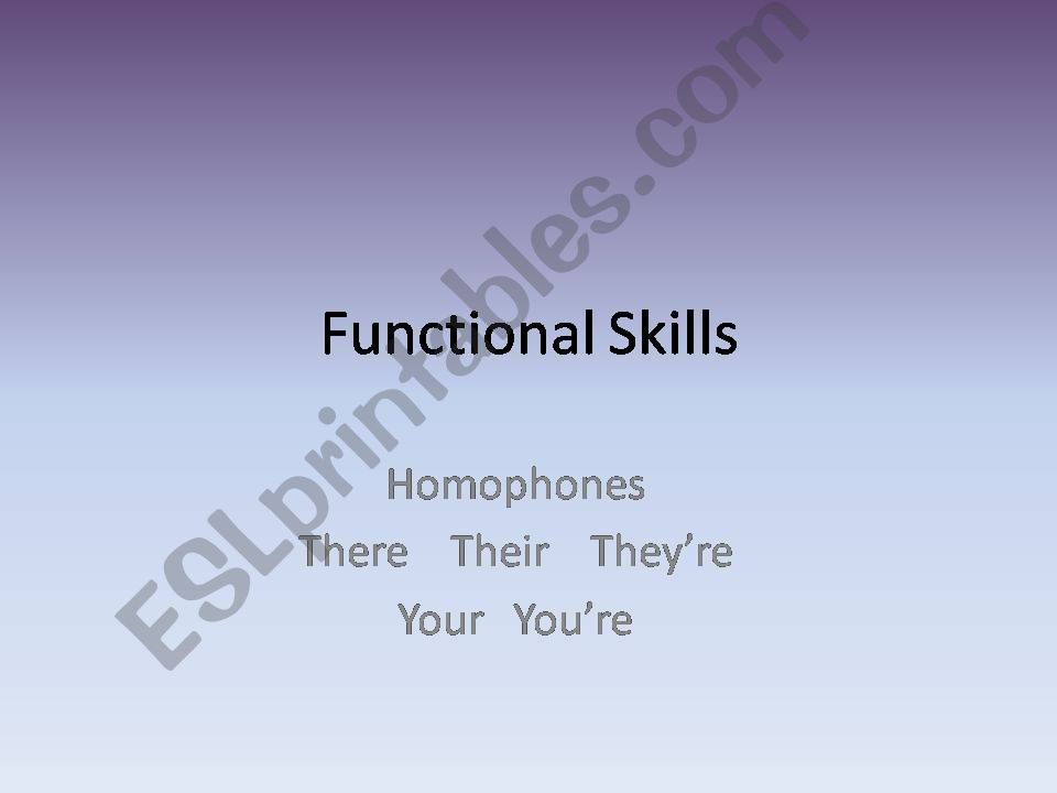 Homophones   powerpoint