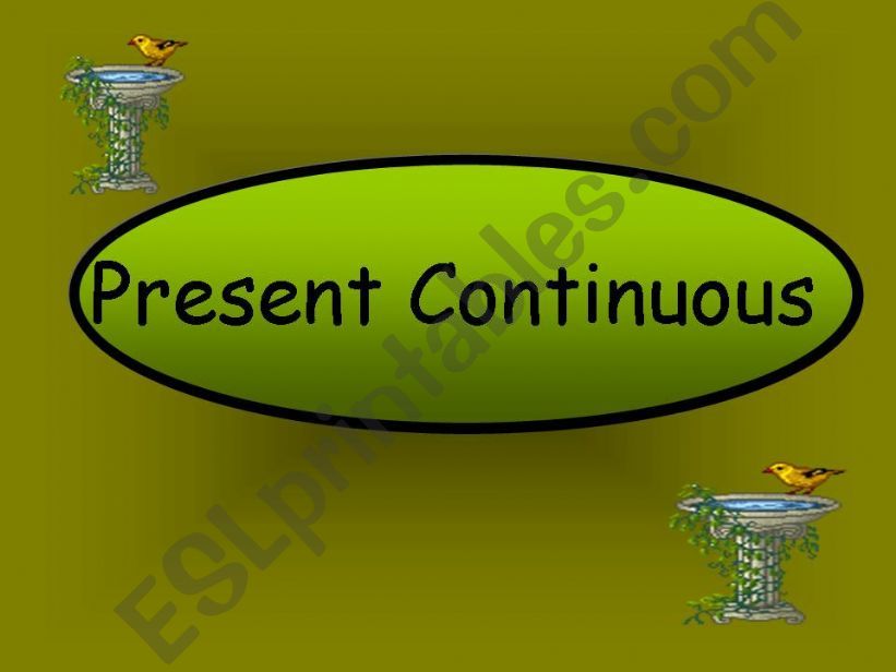 present continuous  powerpoint