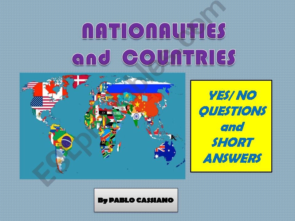 yes / No Questions with Be powerpoint