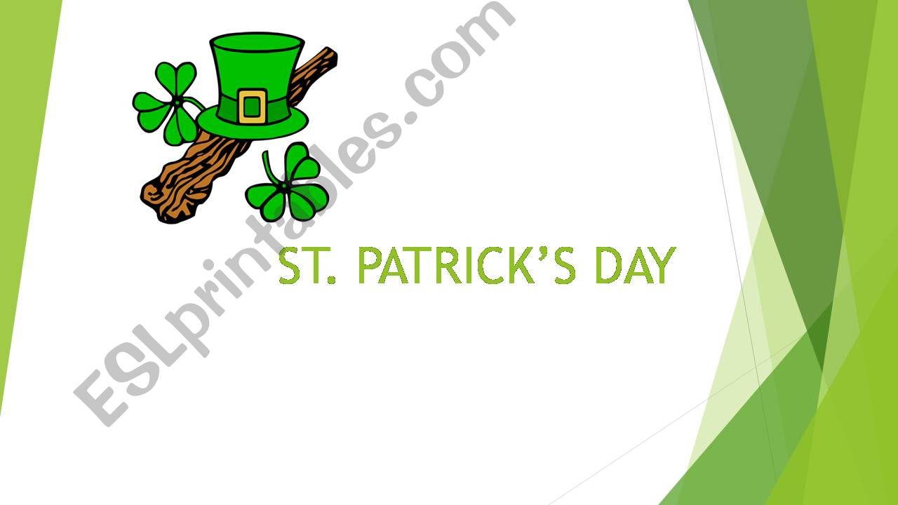 ST. PATRICKS DAY powerpoint