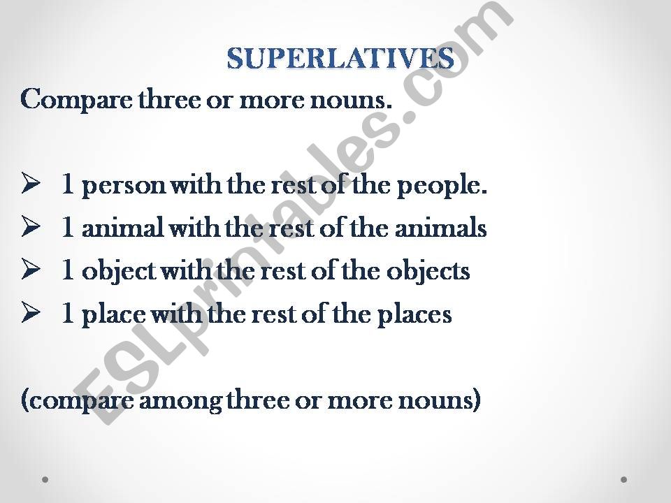 superlatives powerpoint