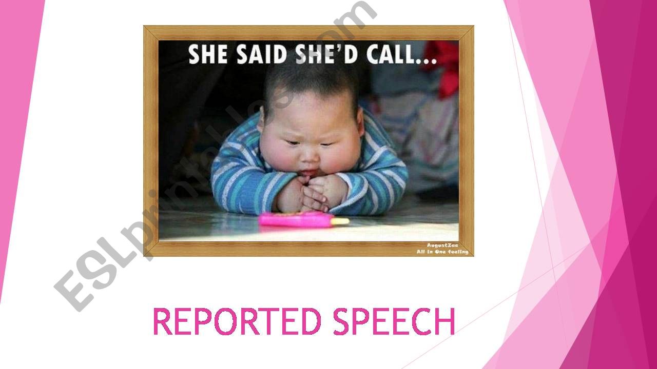 Reported speech powerpoint