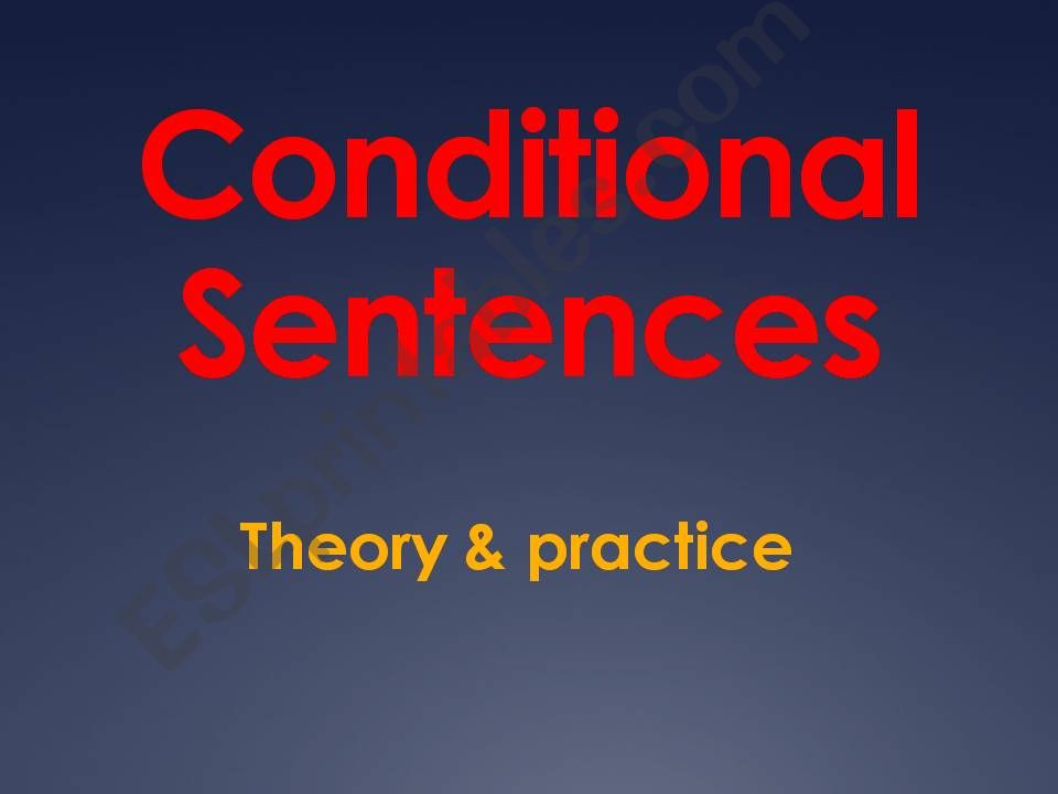 second conditional powerpoint