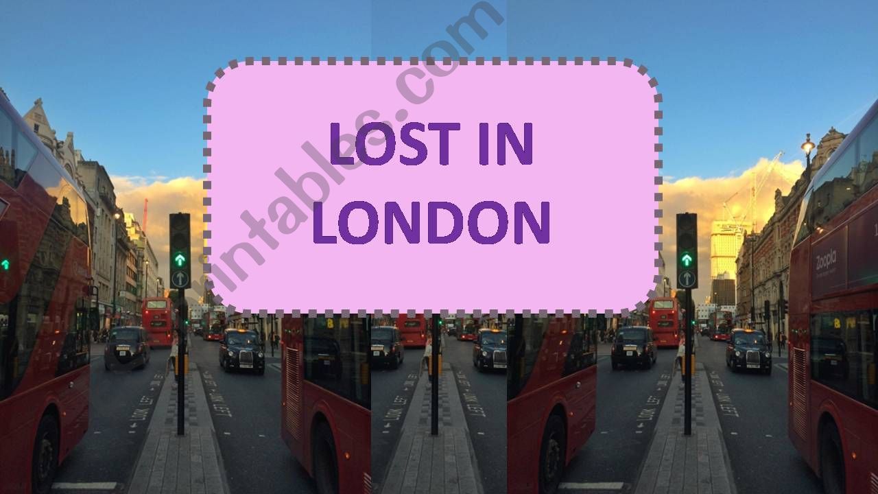 Lost in London powerpoint
