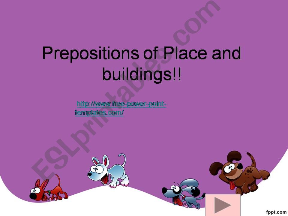 prepositions of place buildings part 1