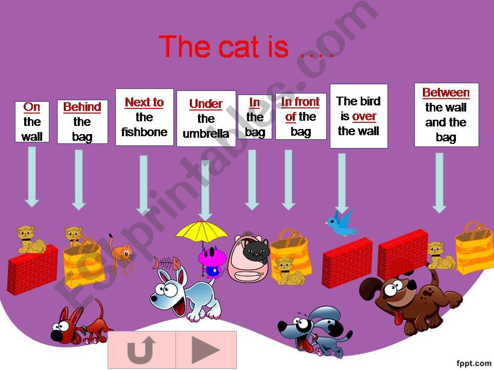 prepositions of place buildings part 2