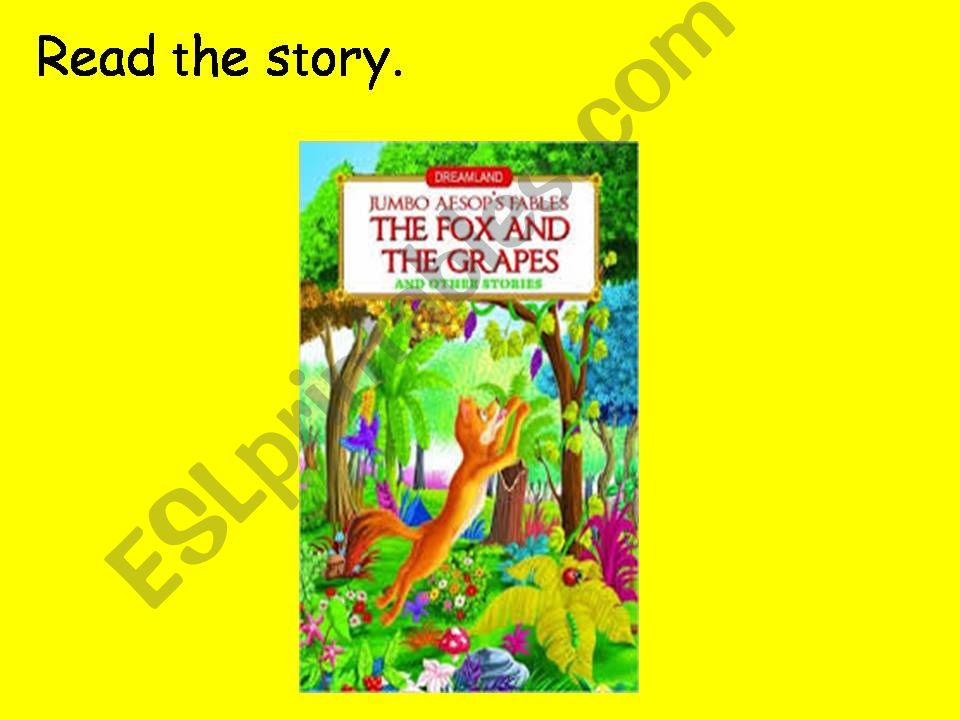 The Fox and the Grapes powerpoint