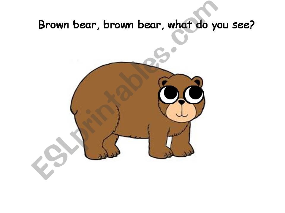 Story Brown Bear What do you see Eyes Animation