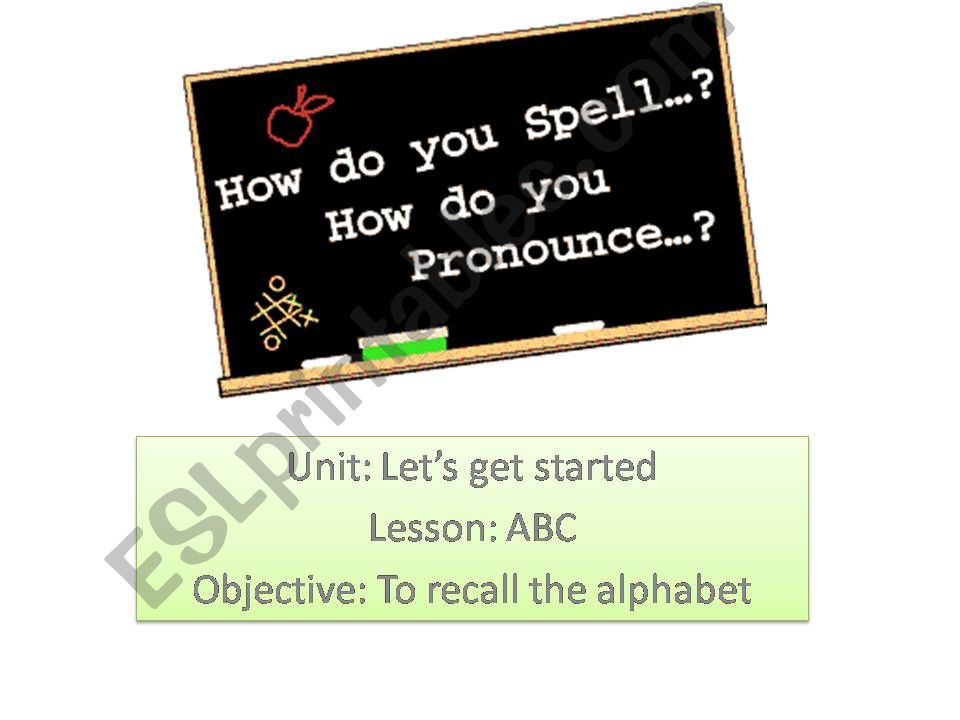 ABC - ALPHABET powerpoint