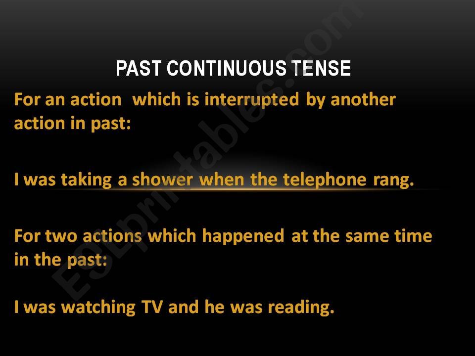 past continuous powerpoint