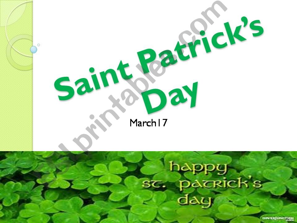 Saint Patricks Day powerpoint