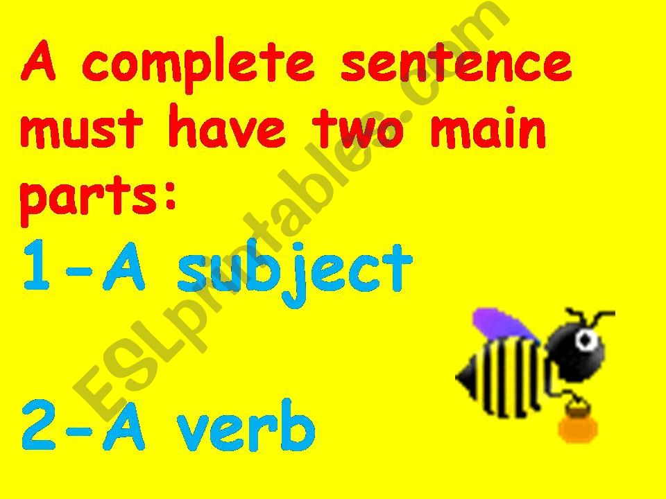 What is a complete sentence? powerpoint