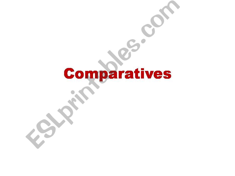 comparatives powerpoint