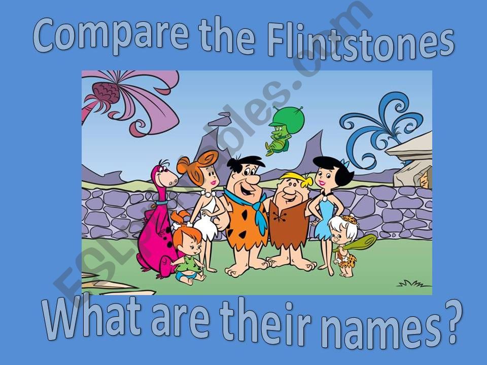 The Flinstones - Comparatives and superlatives