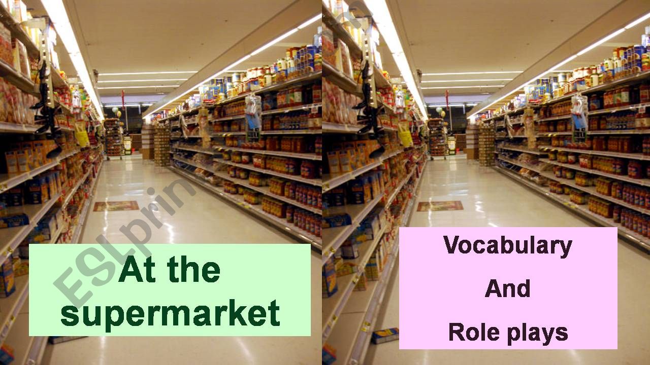 At the supermarket powerpoint