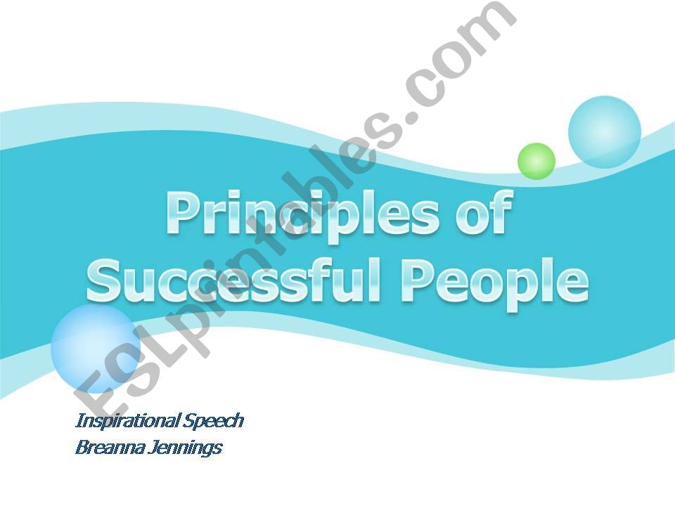 Principles of Successful People