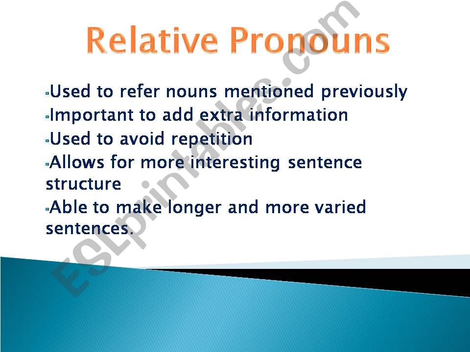 relative pronouns powerpoint
